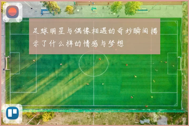 足球明星与偶像相遇的奇妙瞬间揭示了什么样的情感与梦想