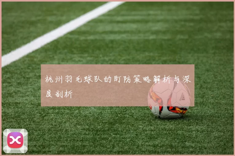 杭州羽毛球队的盯防策略解析与深度剖析